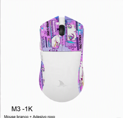 Mouse Gamer MOTOSPEED M3 – Sensor PAW3395, 26000 DPI e Polling Rate 8000Hz