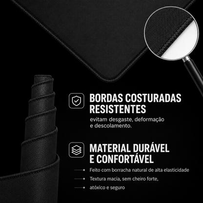 Mouse Pad Attack Shark – Borracha Antiderrapante com Bordas Costuradas