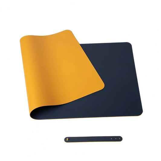 Mouse Pad BLUELANS de Couro Sintético – Impermeável, Resistente a Manchas e com Alça