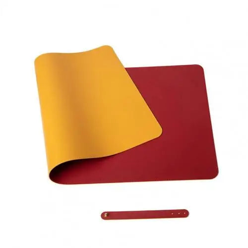 Mouse Pad BLUELANS de Couro Sintético – Impermeável, Resistente a Manchas e com Alça