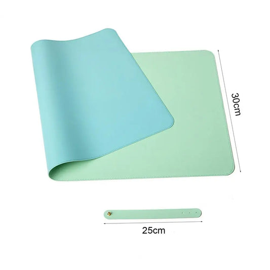 Mouse Pad BLUELANS de Couro Sintético – Impermeável, Resistente a Manchas e com Alça