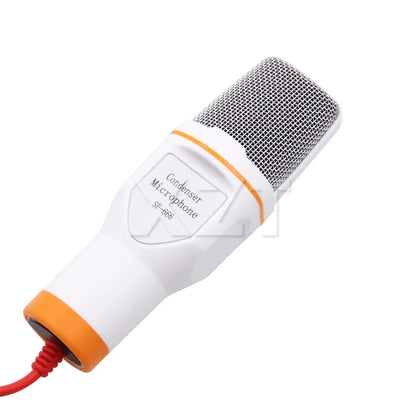 Microfone Condensador WYMECT – Plug & Play com Suporte Incluso