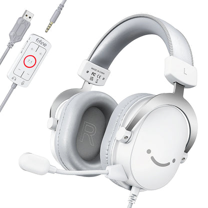 Headset Gamer FIFINE H9 – Som Surround 7.1, Driver 50mm e Microfone com ANC