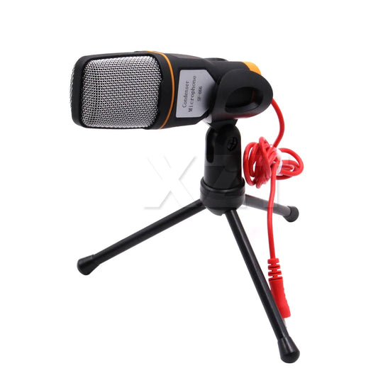 Microfone Condensador WYMECT – Plug & Play com Suporte Incluso