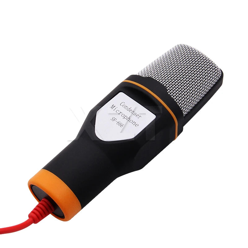 Microfone Condensador WYMECT – Plug & Play com Suporte Incluso