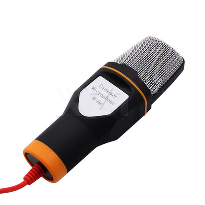 Microfone Condensador WYMECT – Plug & Play com Suporte Incluso