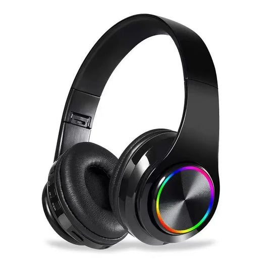 Fone de Ouvido Bluetooth B39 RGB – ANC, Microfone e até 12h de Bateria