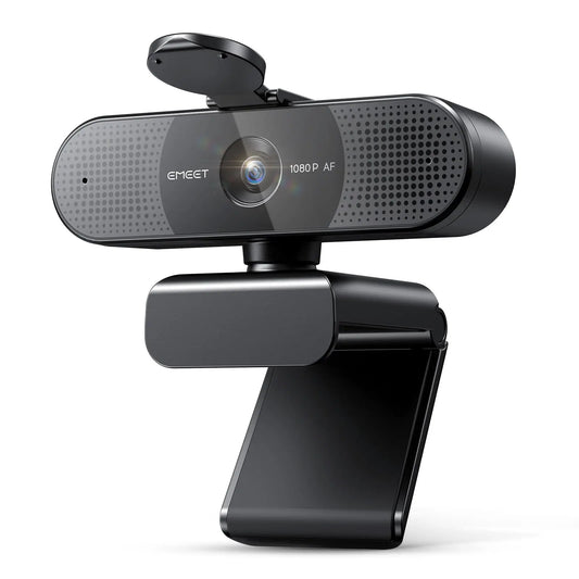 Mini Webcam EMEET – 1080p 60fps, Microfones Duplos e Foco Automático PDAF