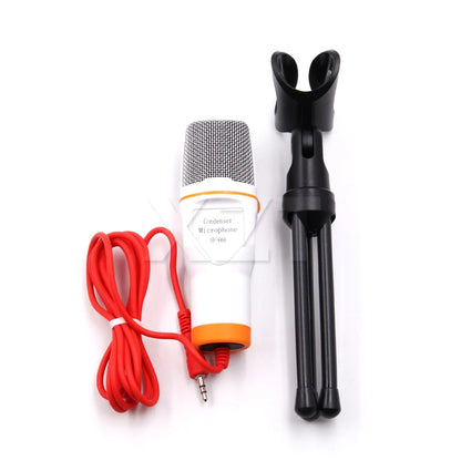 Microfone Condensador WYMECT – Plug & Play com Suporte Incluso