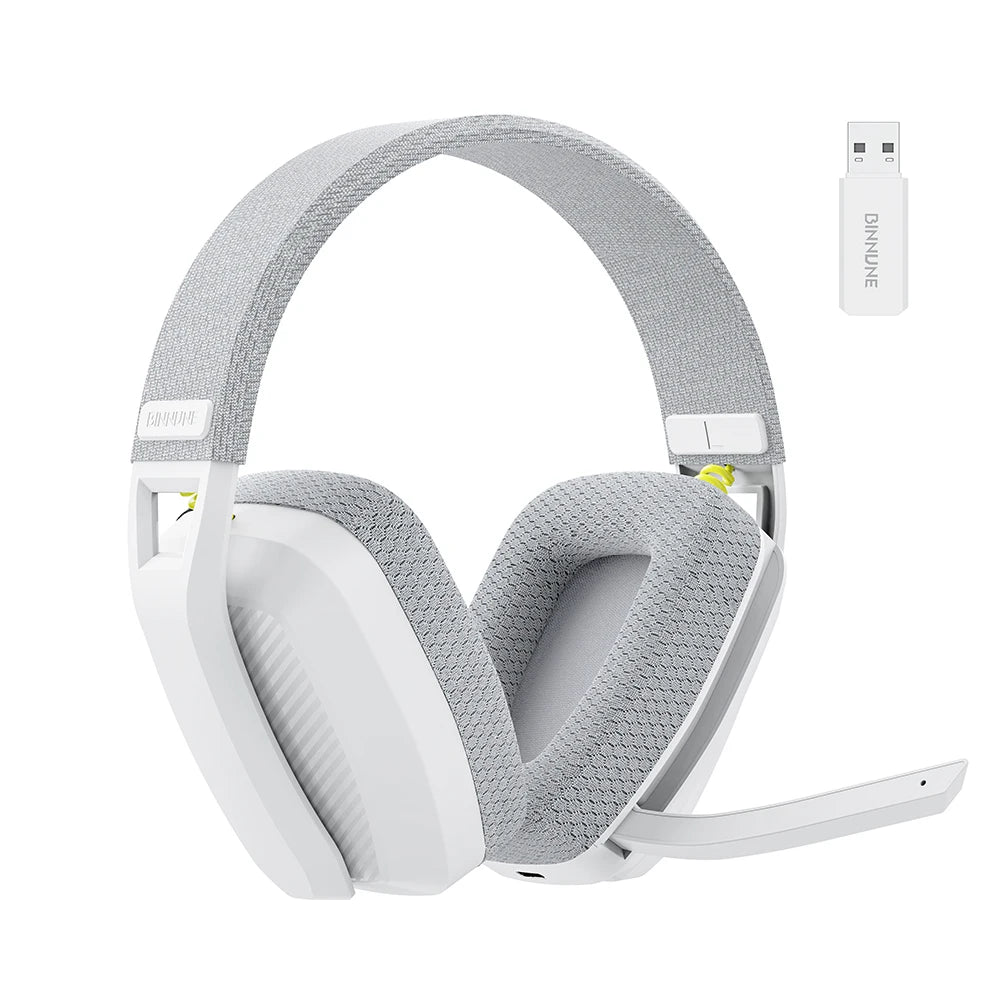 Headset Gamer Sem Fio BINNUNE BW06 – Driver 50mm, Som Surround 3D e ANC