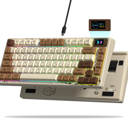 Teclado Mecânico WOMIER – 83 Teclas, Hot-Swap, RGB e Teclas PBT