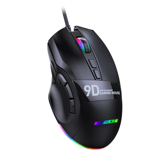 Mouse Gamer YQT M300 – 9 Botões, Macros Programáveis e DPI até 7200