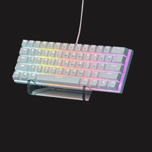 Teclado Mecânico LIEI BD61 – 60%, Switch Verde, RGB e Cabo 1,5m