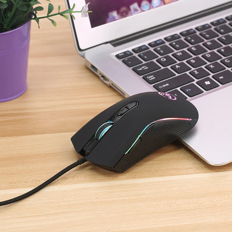 Mouse Gamer CSHZCE com Fio – 7 Botões, DPI Ajustável e RGB