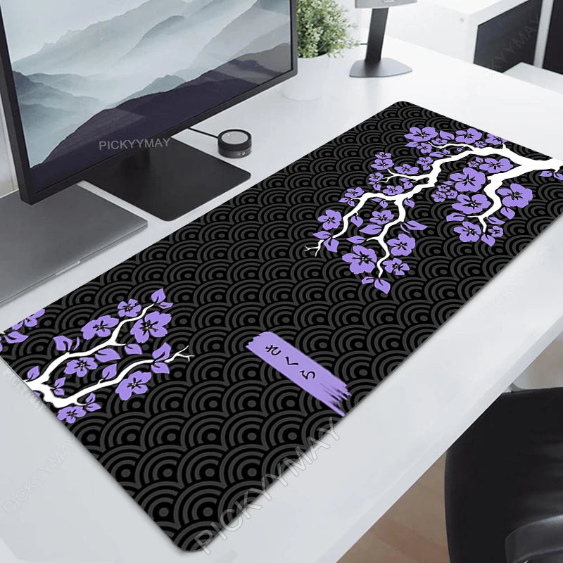 Mousepad Gamer PICKYYMAY Sakura – 900x400mm, Base Antiderrapante e 3mm