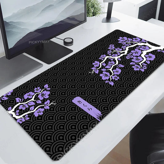 Mousepad Gamer PICKYYMAY Sakura – 900x400mm, Base Antiderrapante e 3mm