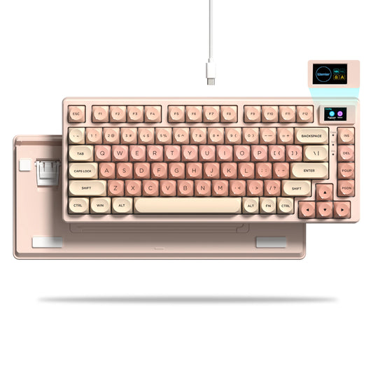 Teclado Mecânico WOMIER – 83 Teclas, Hot-Swap, RGB e Teclas PBT