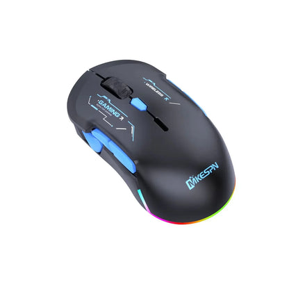 Mouse Gamer YANFU W12 Sem Fio – Ambidestro, 10 Botões e DPI até 10000