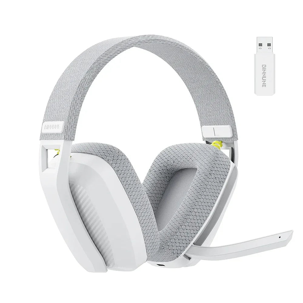 Headset Gamer Sem Fio BINNUNE BW06 – Driver 50mm, Som Surround 3D e ANC