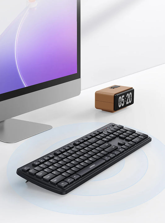 Teclado Sem Fio UGREEN 2.4G – Ultrafino, 104 Teclas, Membrana