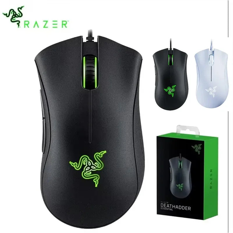Mouse Gamer Razer DeathAdder Essential – 6400 DPI, Sensor Óptico com Fio