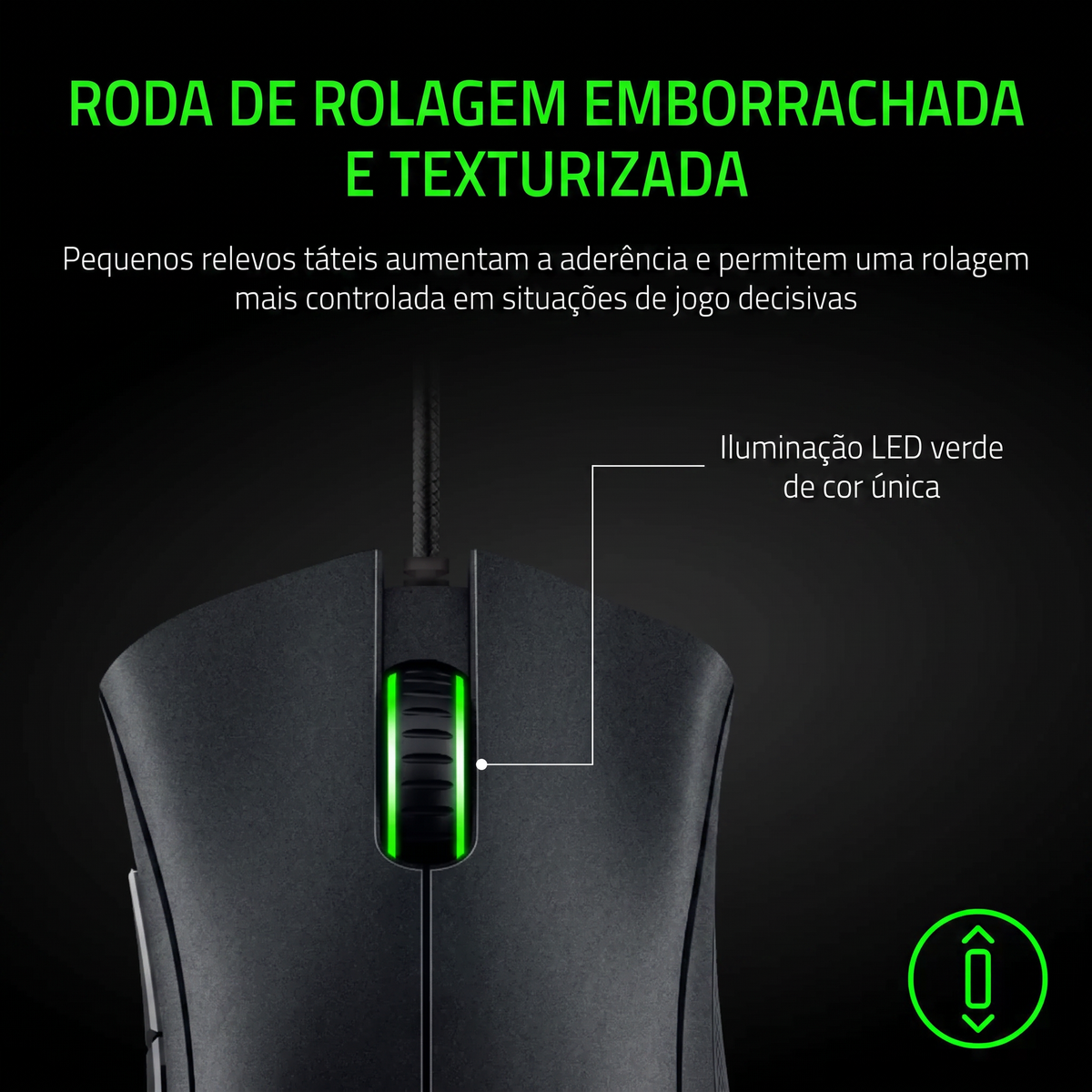 Mouse Gamer Razer DeathAdder Essential – 6400 DPI, Sensor Óptico com Fio