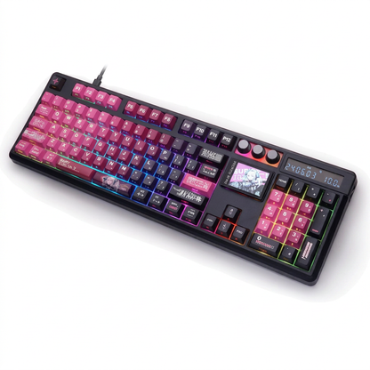 Teclado Mecânico SKYLOONG GK104 Pro – Tela LCD, Hot-Swap, 8000Hz e Bateria 8000mAh