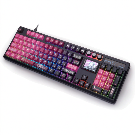 Teclado Mecânico SKYLOONG GK104 Pro – Tela LCD, Hot-Swap, 8000Hz e Bateria 8000mAh